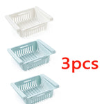 Refrigerator Storage Basket Stretchable Multifunction Kitchen Refrigerator Storage Box