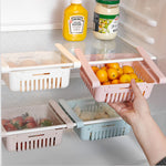 Refrigerator Storage Basket Stretchable Multifunction Kitchen Refrigerator Storage Box
