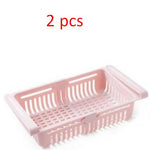 Refrigerator Storage Basket Stretchable Multifunction Kitchen Refrigerator Storage Box
