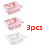 Refrigerator Storage Basket Stretchable Multifunction Kitchen Refrigerator Storage Box