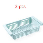 Refrigerator Storage Basket Stretchable Multifunction Kitchen Refrigerator Storage Box