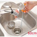 60CM Sewer Dredger Spring Pipe Dredging Tool Household Hair Cleaner Drain Clog Remover Cleaning Tools Household For Kitchen Sink Kitchen Gadgets