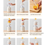 Multifunctional Wireless Electric Juicer Steel Orange Lemon Blender USB Portable Mini Fruit Squeezer Pressure Juicer Kitchen