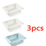 Refrigerator Storage Basket Stretchable Multifunction Kitchen Refrigerator Storage Box